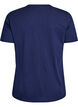 Basic cotton T-shirt with round neck, Blue, Packshot image number 1