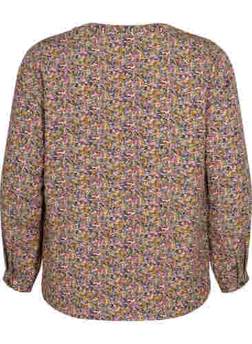 FLASH - Long sleeve blouse with print, Multi Ditsy, Packshot image number 1