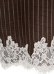 Pinstripe shirt with lace trim, Brown, Packshot image number 3