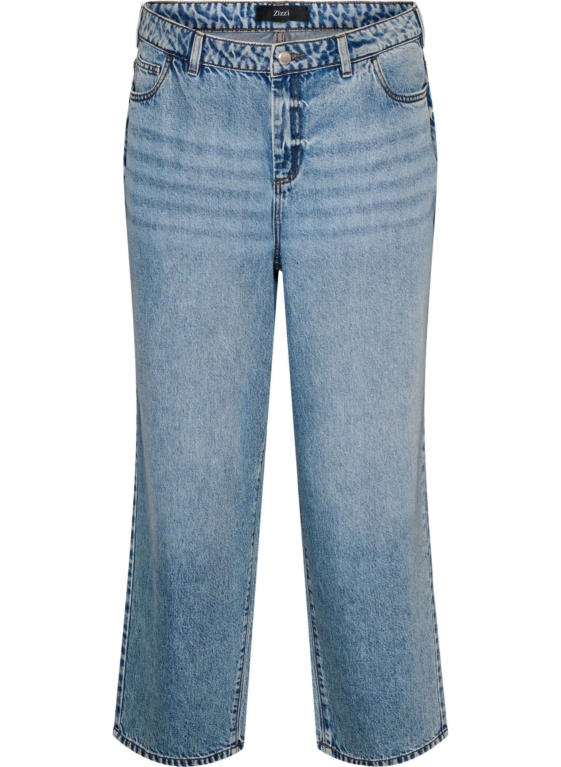 ZizzifashionKiana straight fit jeans with a high waist, Blue, Packshot image number 0