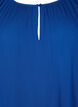 Viscose tunic with 3/4 sleeves, Blue, Packshot image number 2