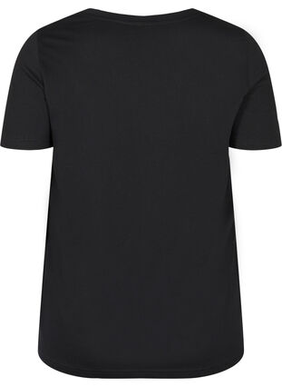 Short-sleeved pyjama t-shirt in cotton, Black HEART COPPER, Packshot image number 1