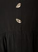 Sleeveless peplum blouse with decorative buttons, Black, Packshot image number 2