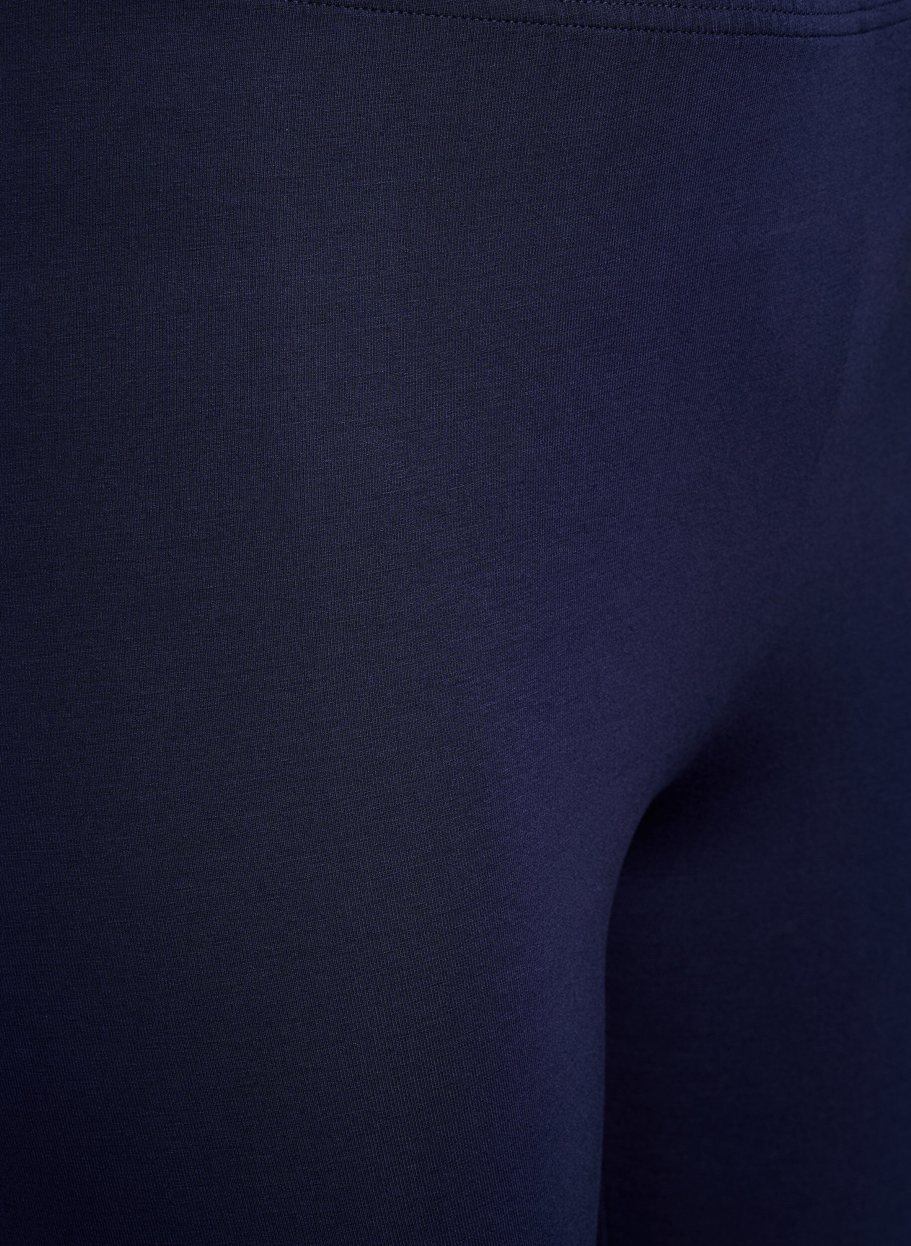 Zizzifashion Basic leggings with extra length, Blue, Packshot image number 2