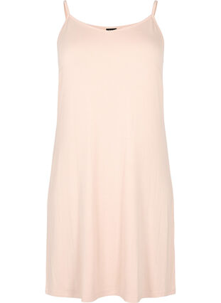 Plain-coloured slip dress in viscose, Frappé, Packshot image number 0
