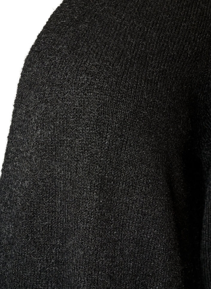 Long cardigan with pockets, Black, Packshot image number 2