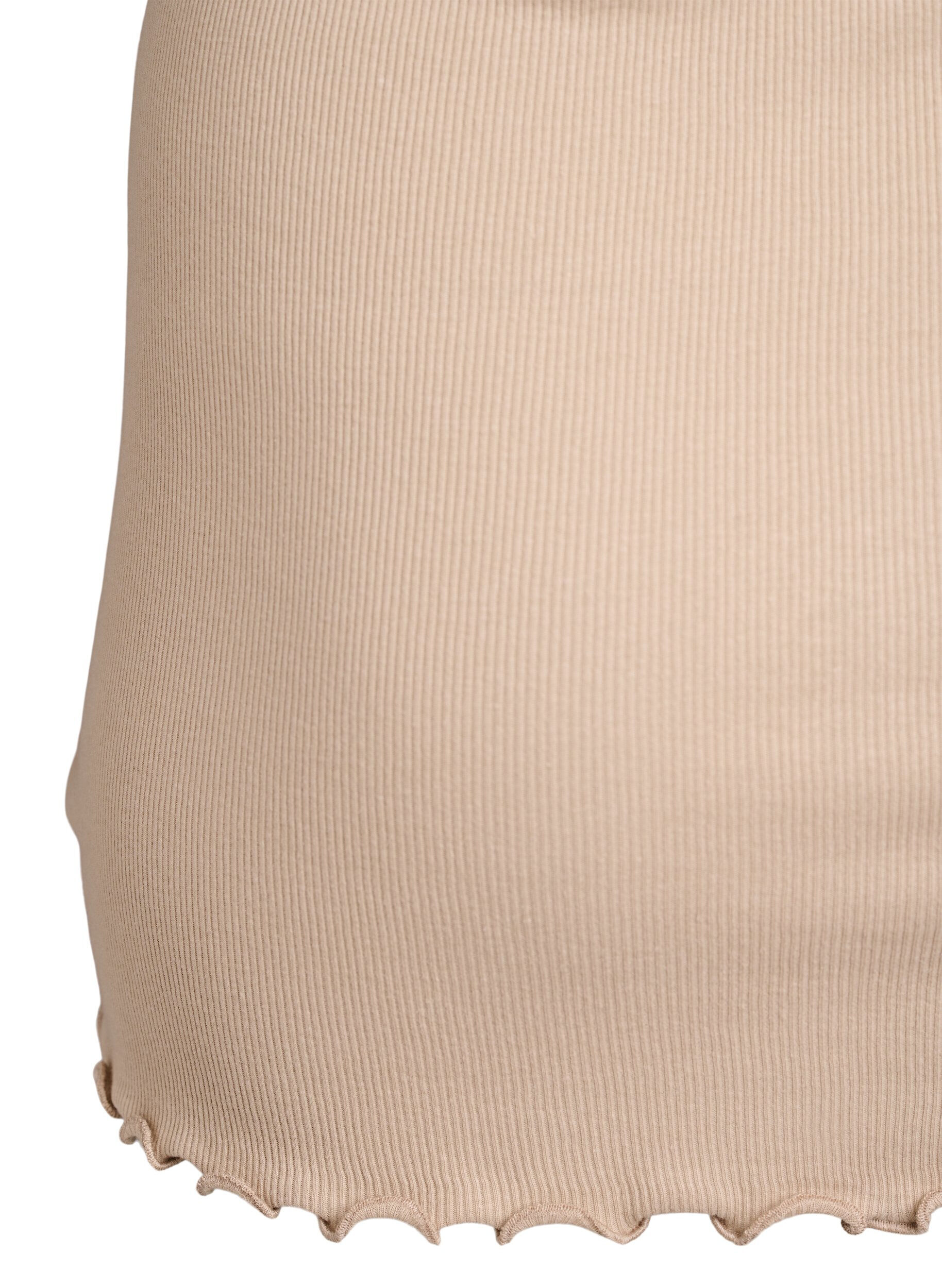 Zizzifashion Top with lace trim, Beige, Packshot image number 3