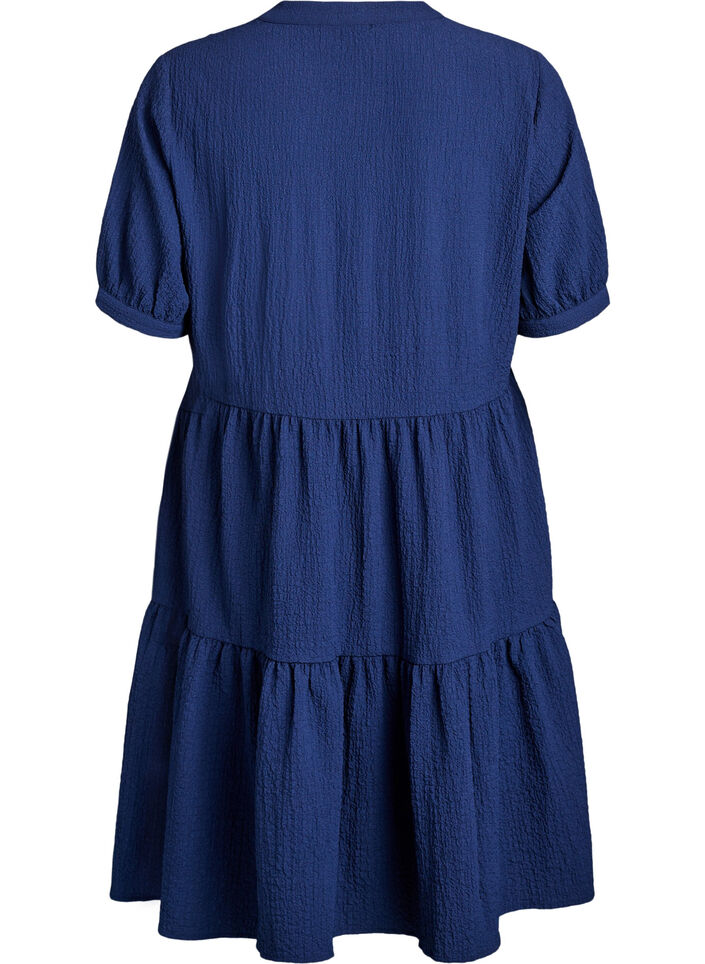 Short A-line dress, Blue, Packshot image number 1