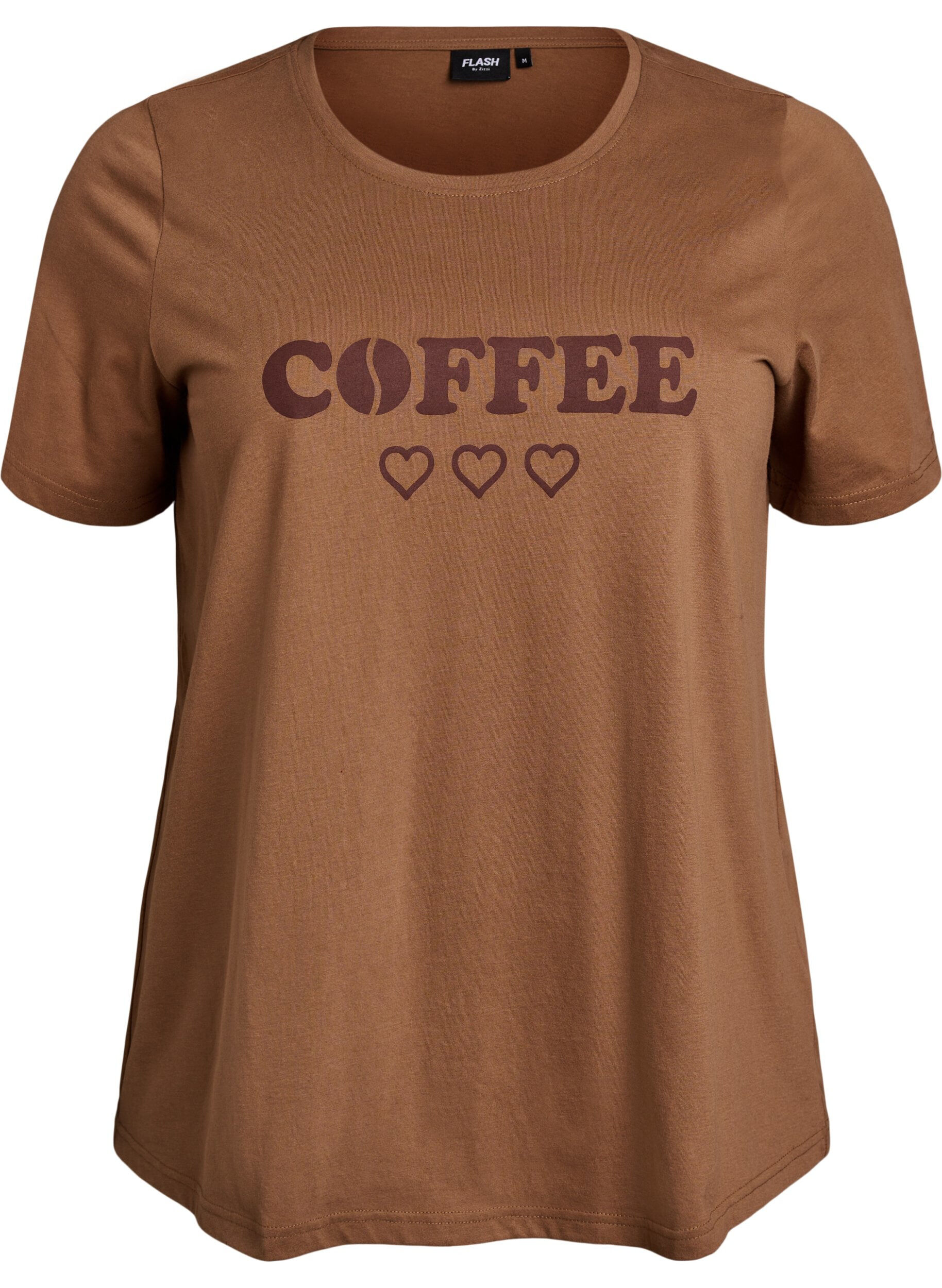 Zizzifashion FLASH - T-shirt with print, Brown, Packshot image number 0