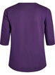 Workout top with 3/4 sleeves, Purple, Packshot image number 1