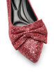 Glitter pump with bow, Red, Packshot image number 3
