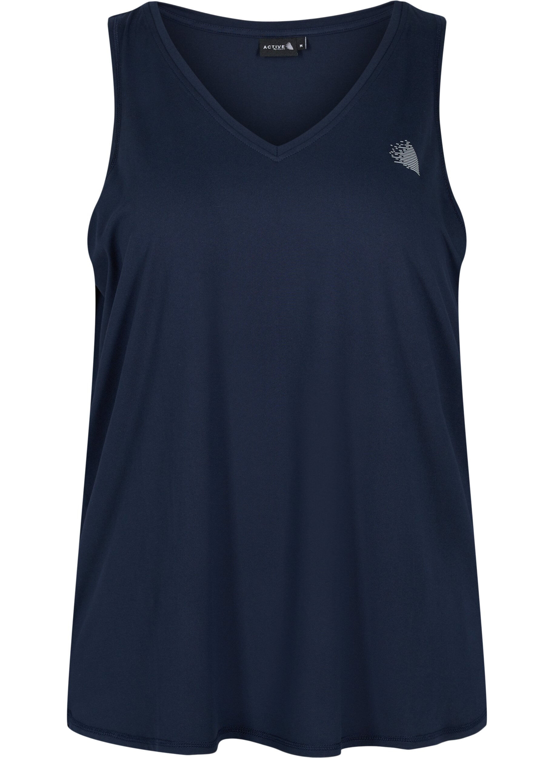 Zizzifashion Sports top with V-neck, Blue, Packshot image number 0