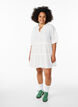 A-shape tunic with ruffles, White, Model image number 1