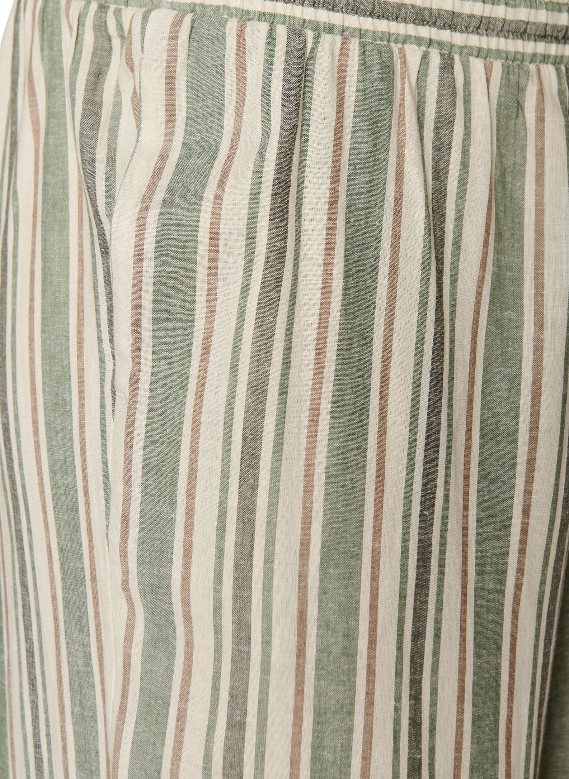 ZizzifashionWide-leg linen and viscose trousers, Vanilla, Packshot image number 2