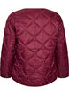 Quilted jacket with press studs and round neck, Dark Bordeaux, Packshot image number 1