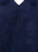Short velvet dress with pockets, Medieval Blue, Packshot image number 2