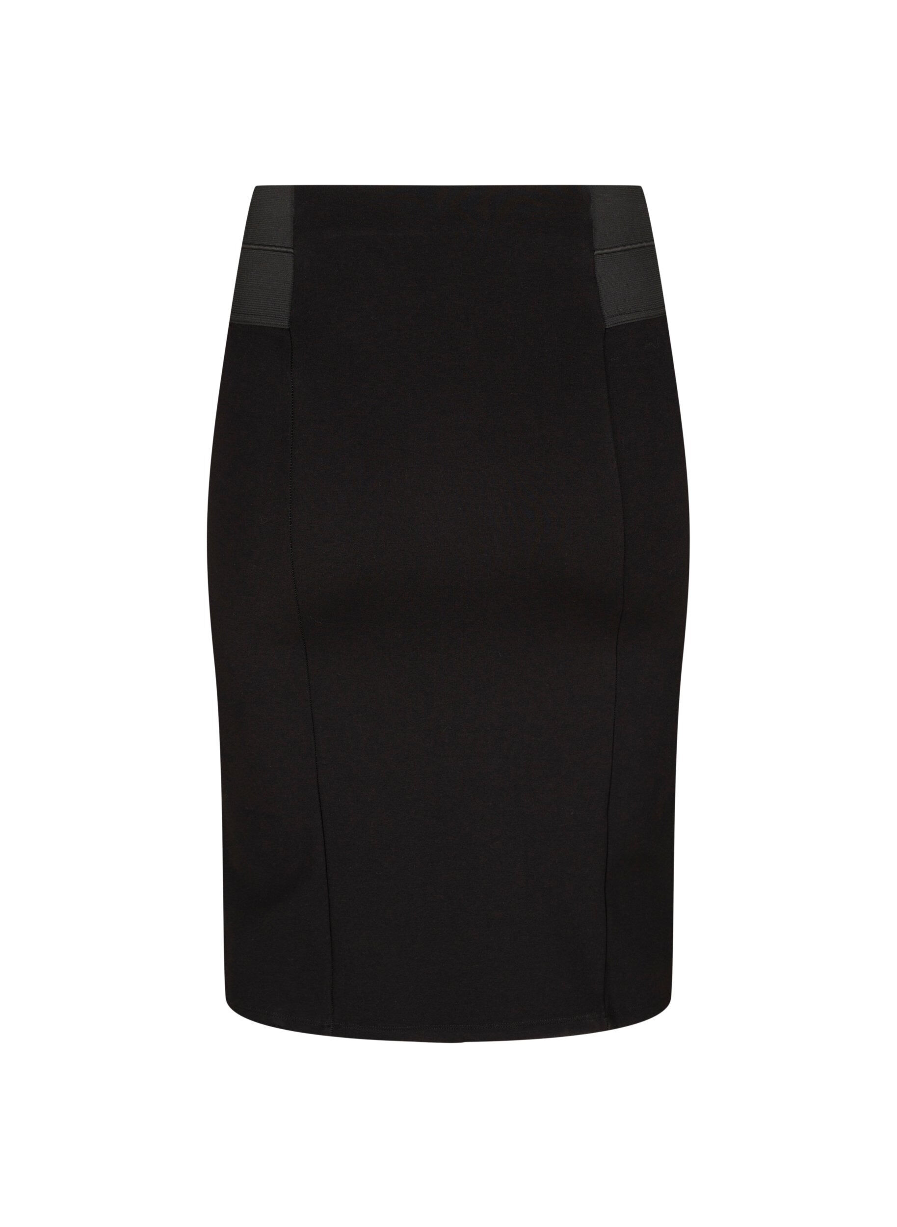 ZizzifashionClose-fitting skirt with elasticated waist, Black, Packshot image number 1