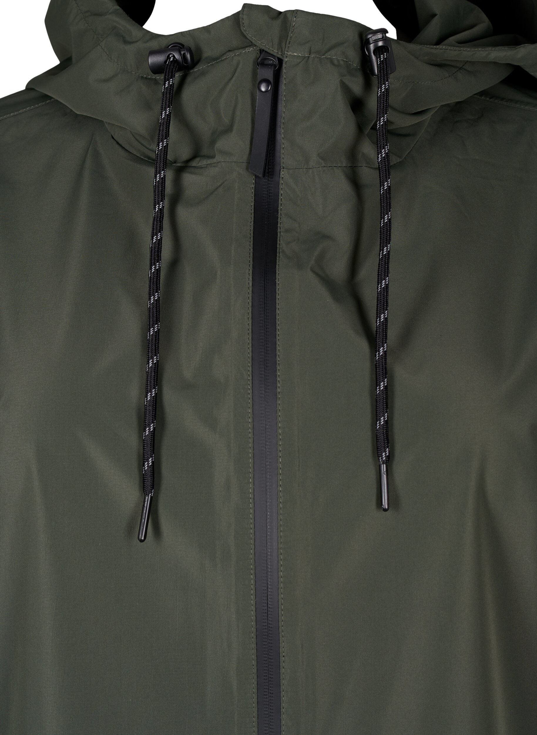 ZizzifashionRain jacket with pockets and hood, Green, Packshot image number 2