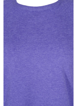 Melange knit jumper, Purple Opulence Mel, Packshot image number 2
