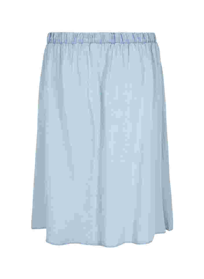 	 Loose skirt with buttons, Light blue denim, Packshot image number 1