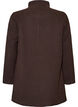 A-line coat with gold buttons, Brown, Packshot image number 1