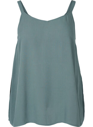 Viscose top with an A-line cut, Balsam Green, Packshot image number 0