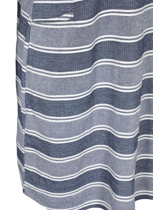 Striped, short-sleeved dress, Blue Stripe, Packshot image number 3