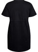 FLASH - Short T-shirt dress with tie belt, Black, Packshot image number 1