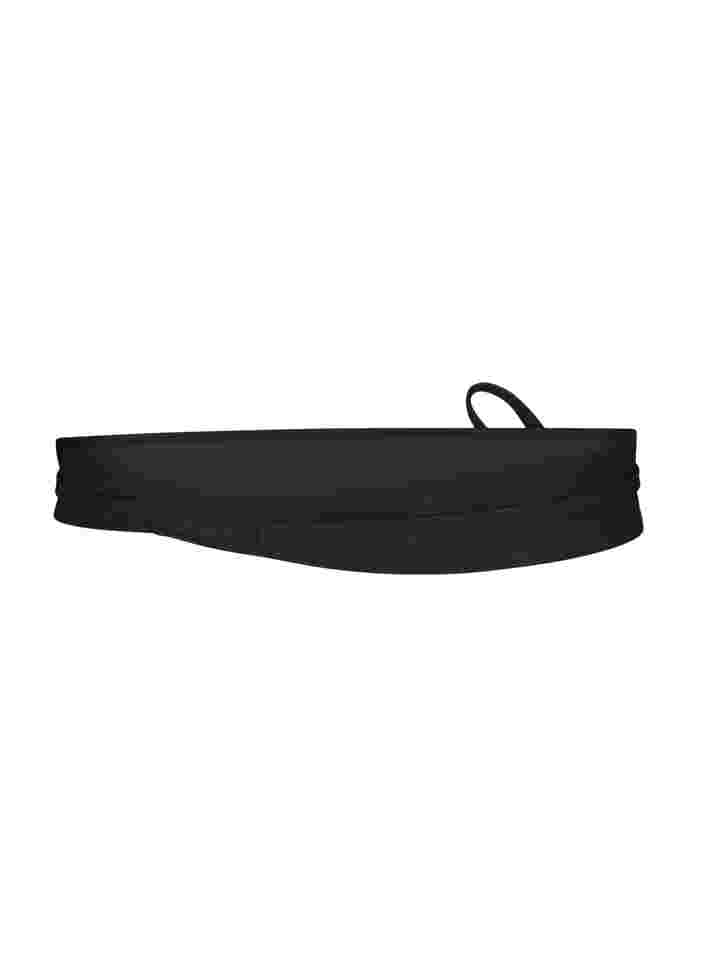 Waist belt in faux leather, Black, Packshot image number 1