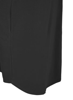 Short-sleeved jumper dress with hood, Black, Packshot image number 3