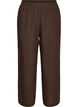 Wide-leg linen and viscose trousers, Brown, Packshot image number 0