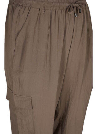 Loose viscose trousers with large pockets, Falcon, Packshot image number 2