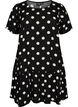 Dress in viscose with cutline, Black, Packshot image number 0