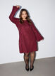 Short sequin dress with an A-line shape, Red, Model image number 1