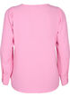 Long-sleeved blouse with texture, Rosebloom, Packshot image number 1