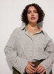 Checked shirt with a chest pocket, White, Model image number 0