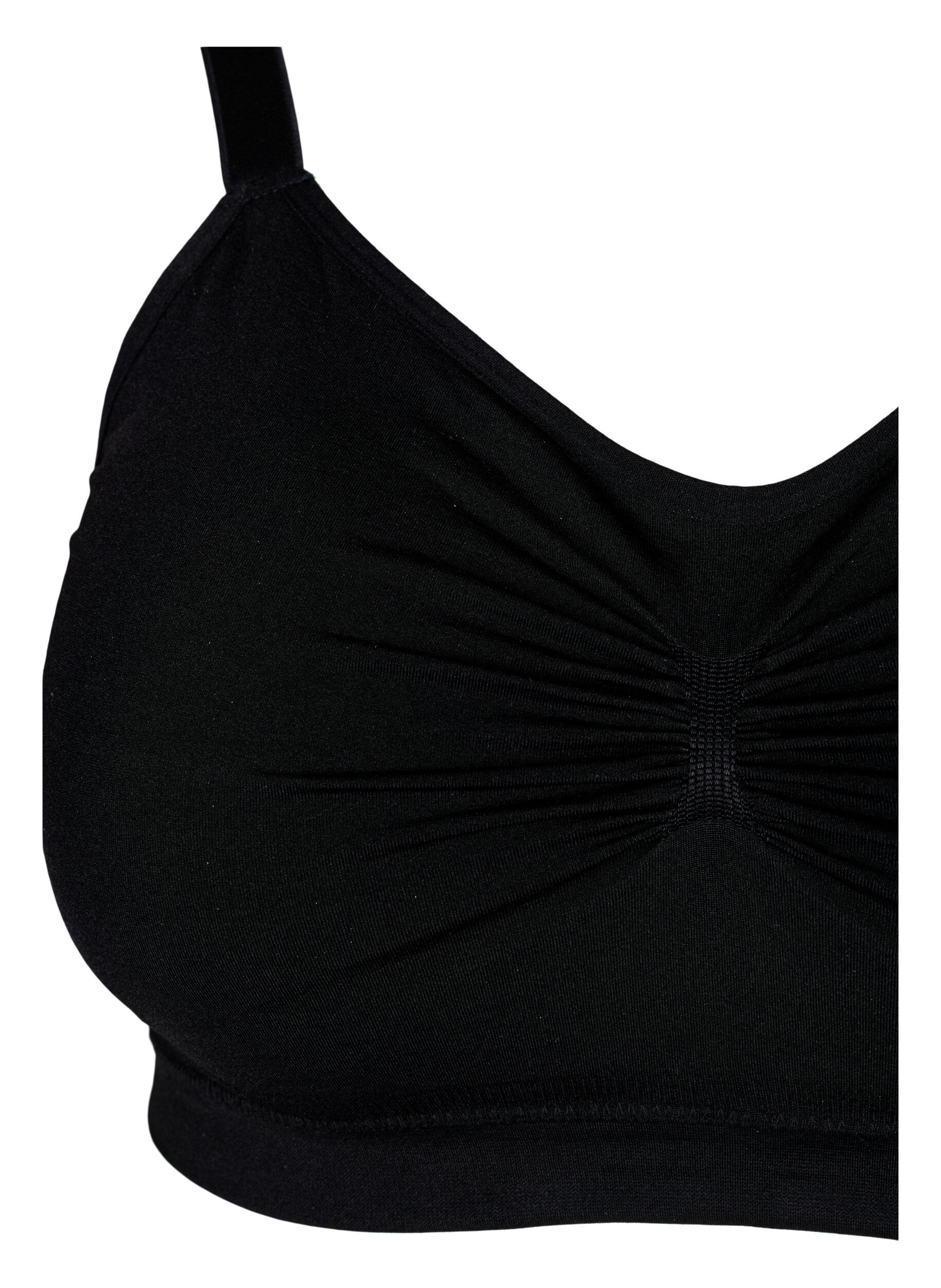 Zizzifashion Seamless bra with lining, Black, Packshot image number 2