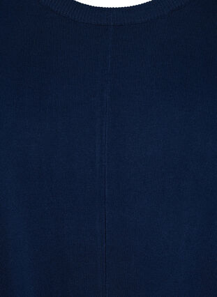 Oversized knitted dress in a viscose blend, Navy Blazer, Packshot image number 2