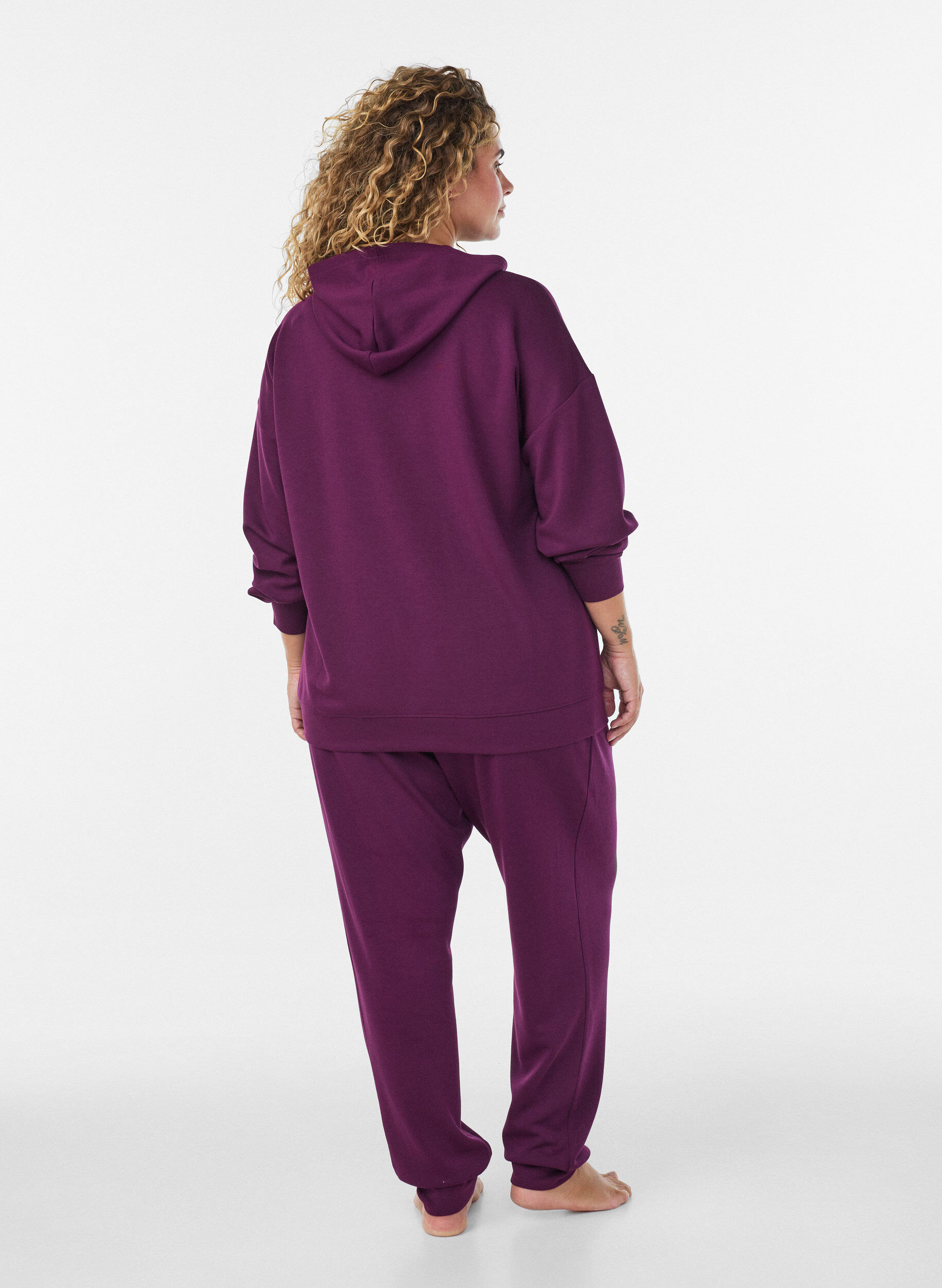 ZizzifashionJersey hoodie, Purple, Model image number 2