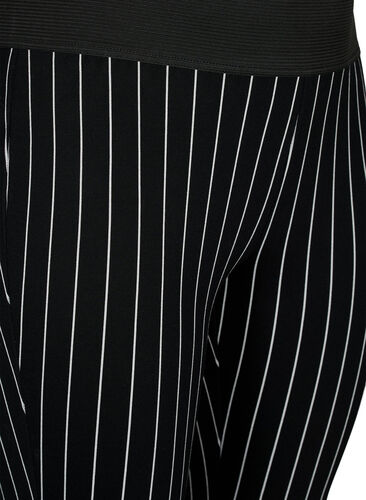 Leggings with pinstripes, Black/White Stripes, Packshot image number 2