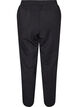 Loose jersey trousers with high waist and pockets, Black, Packshot image number 1