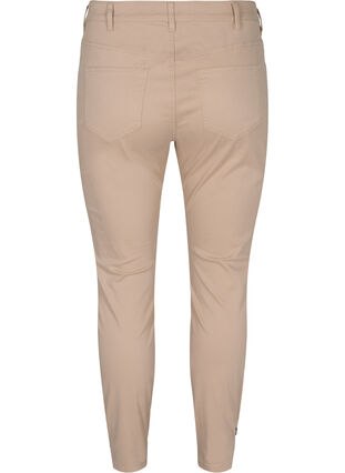 Cropped Amy jeans with buttons, Oxford Tan, Packshot image number 1