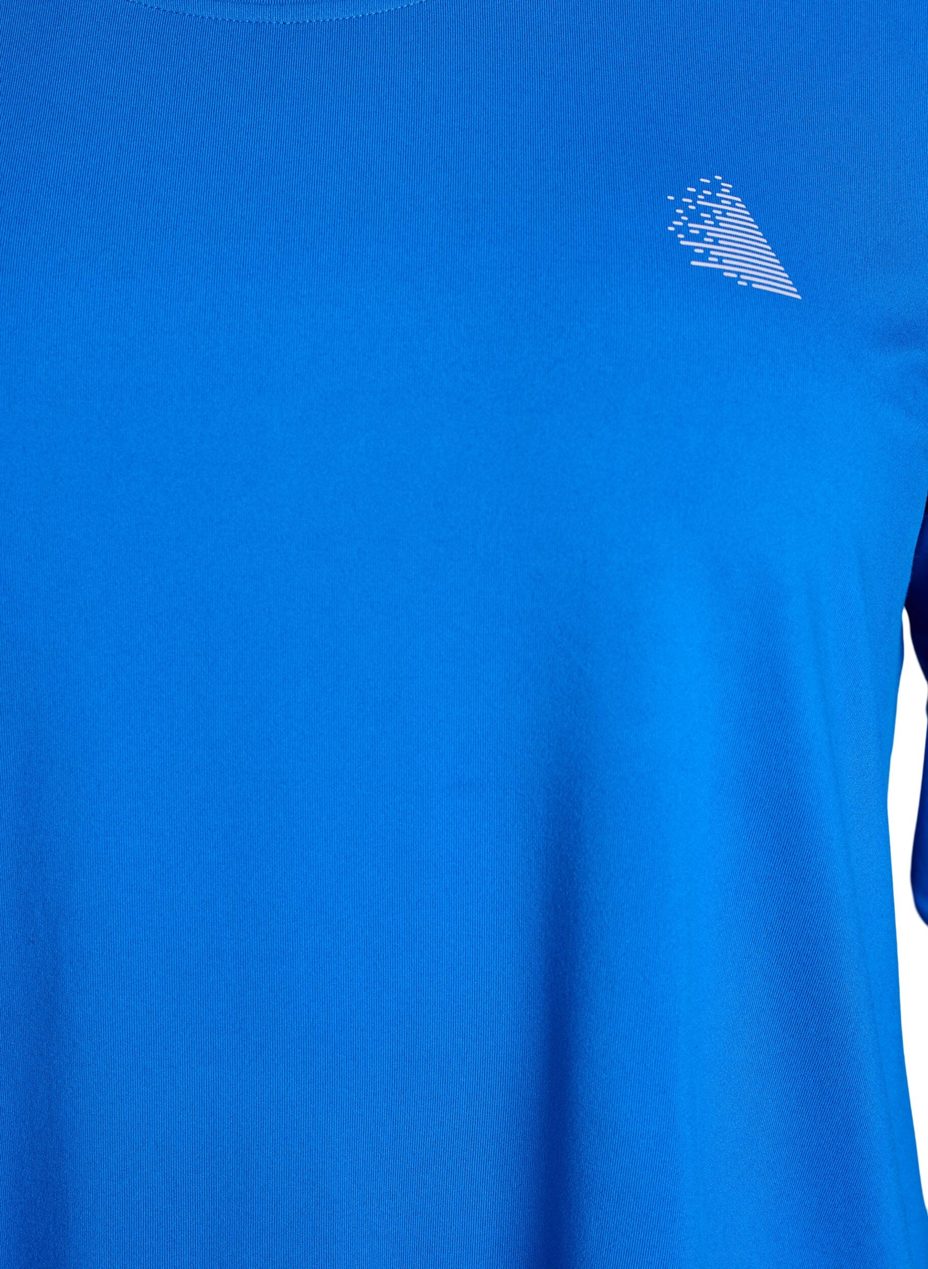 ZizzifashionWorkout top with 3/4 sleeves, Blue, Packshot image number 2
