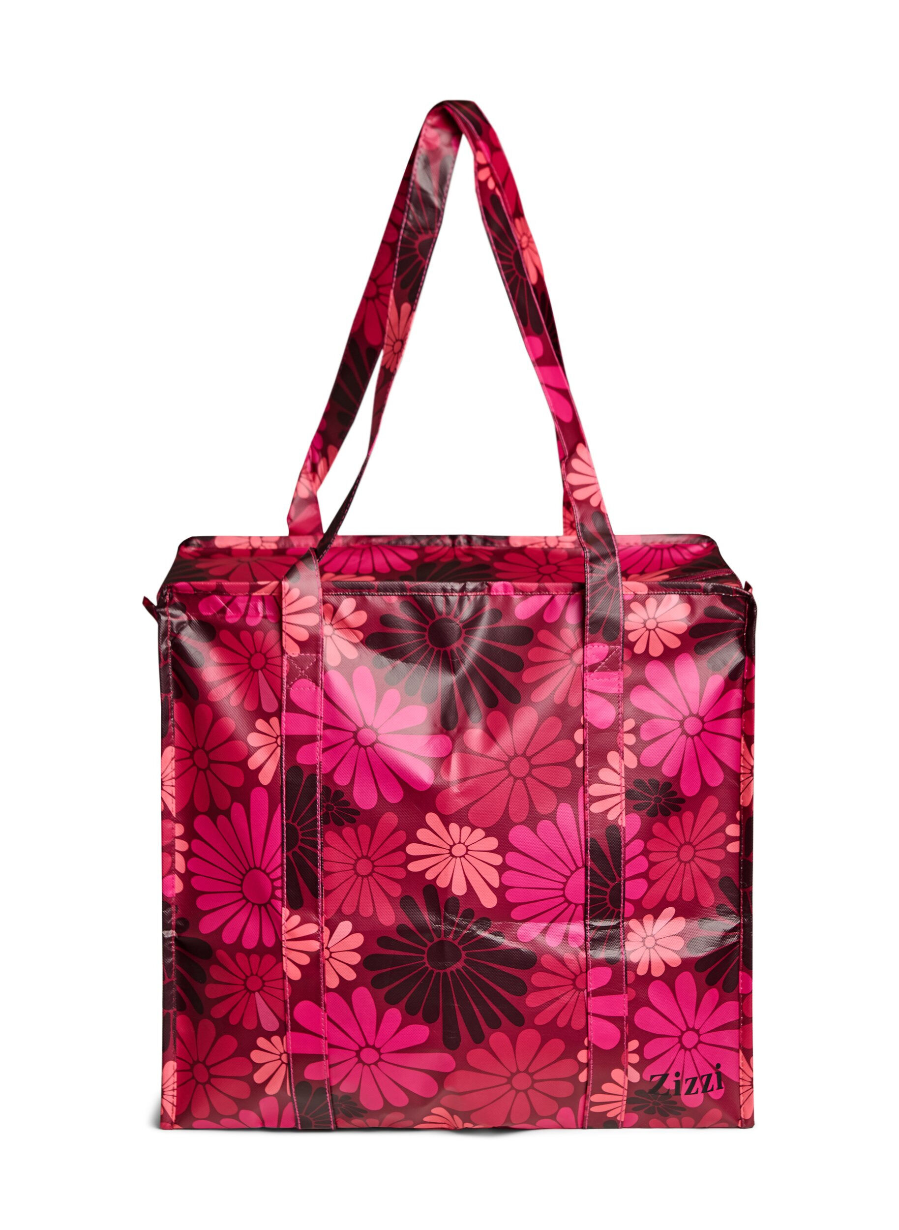 ZizzifashionShopping bag with zipper, Red, Packshot image number 0