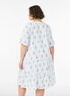 Short A-line dress in cotton muslin, Vanilla, Model image number 2