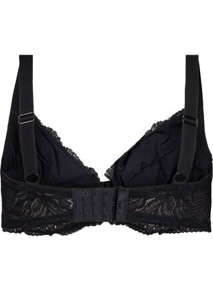 Support the breasts - underwire bra with pockets for padding, Black, Packshot image number 1