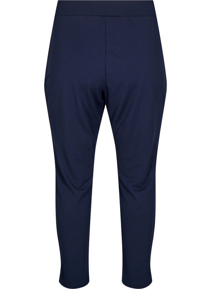 Trousers with pockets and decorative buttons, Blue, Packshot image number 1