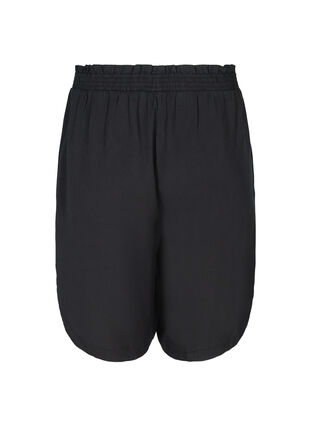 Loose Bermuda shorts with smock, Black, Packshot image number 1