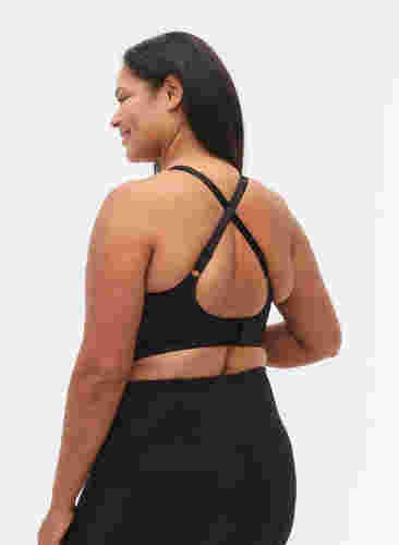 CORE, SUPER HIGH, SPORTS BRA - Sports bra with adjustable shoulder straps, Black, Model image number 1