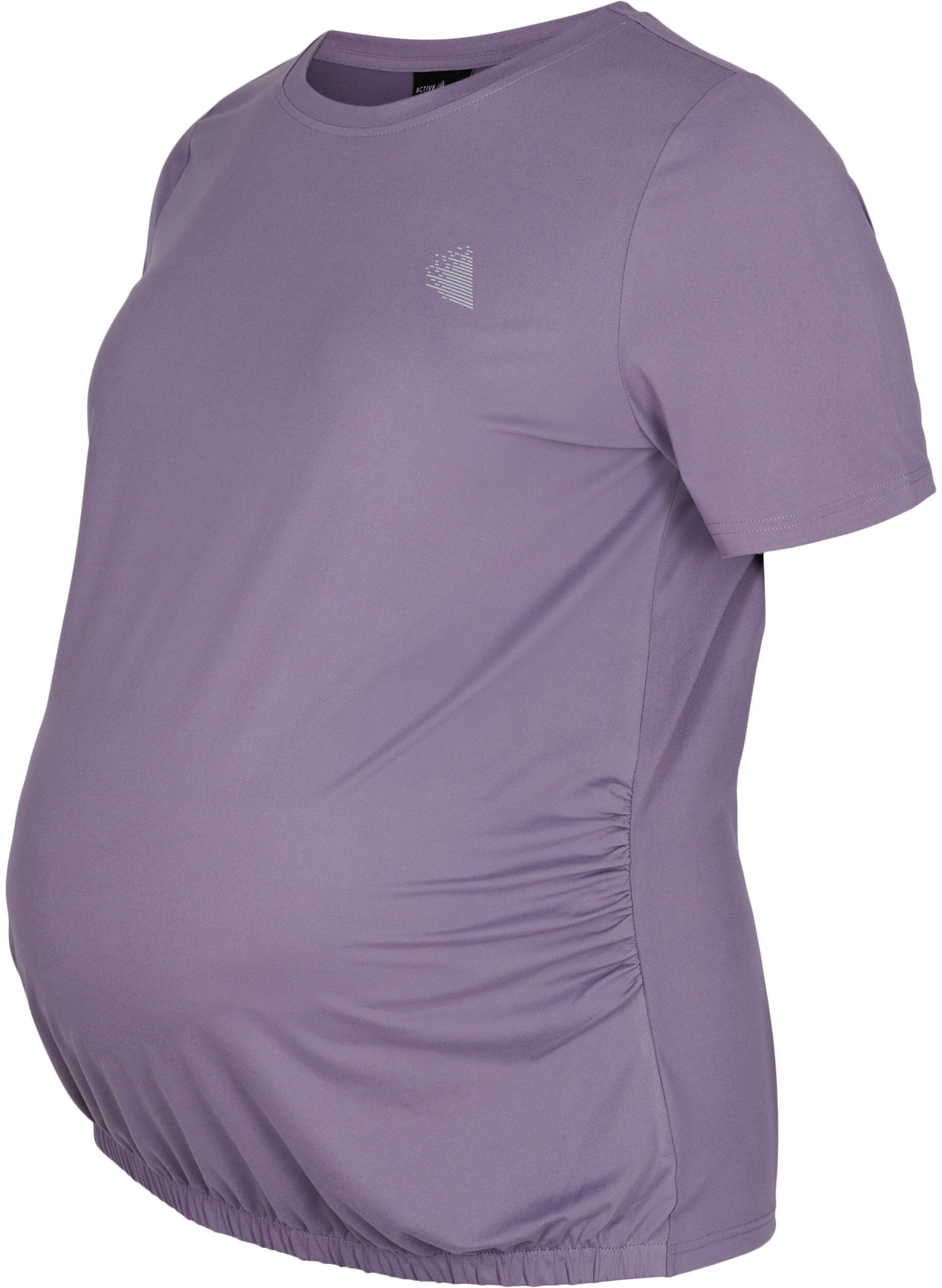 Zizzifashion Maternity gym t-shirt, Purple Sage, Packshot image number 0